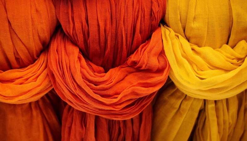Repurposed Fabric Scarves